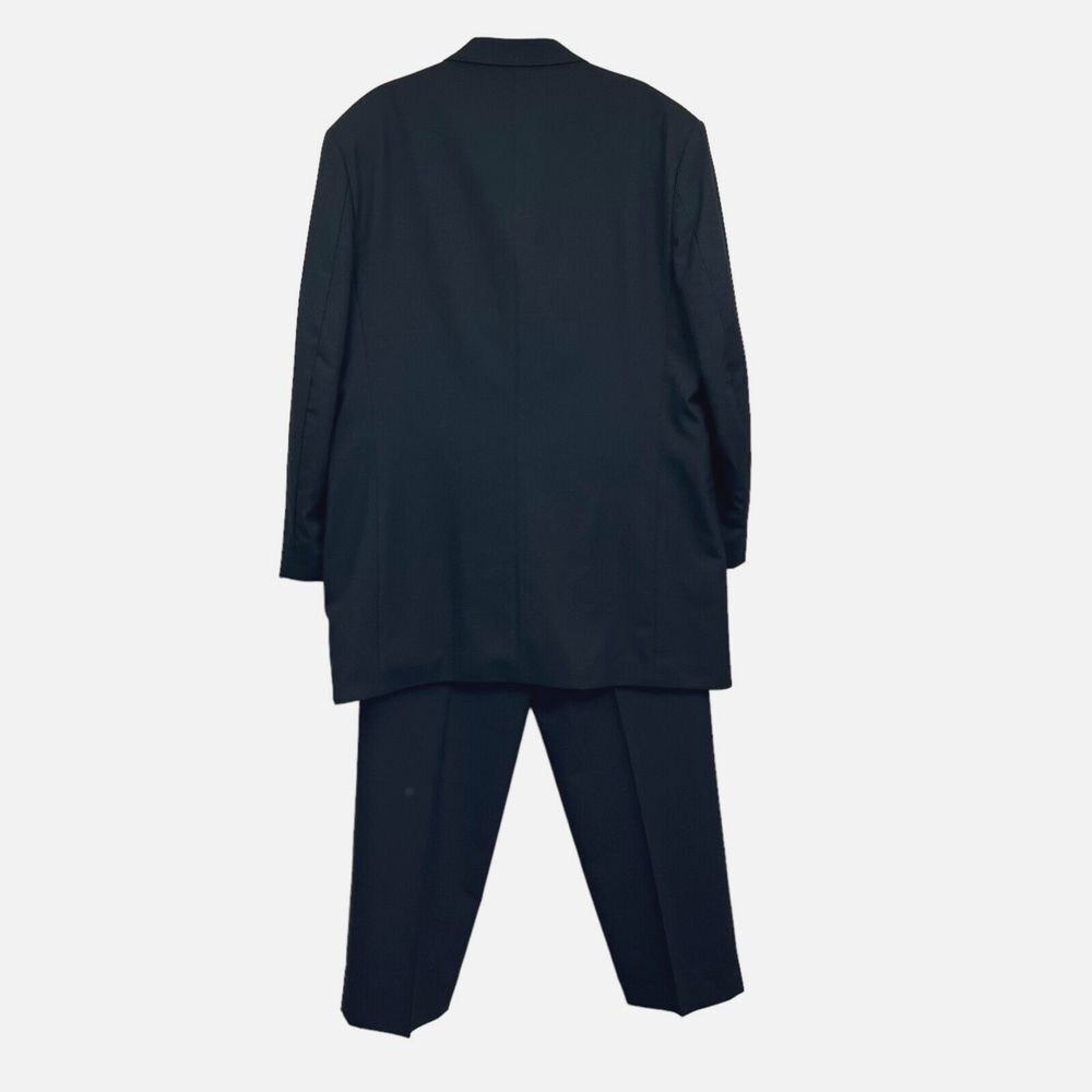 Dunhill Tuxedo After After Six Men 2 Pcs Suit Satin Trim 3Button Lined Black 46R - Picture 3 of 13